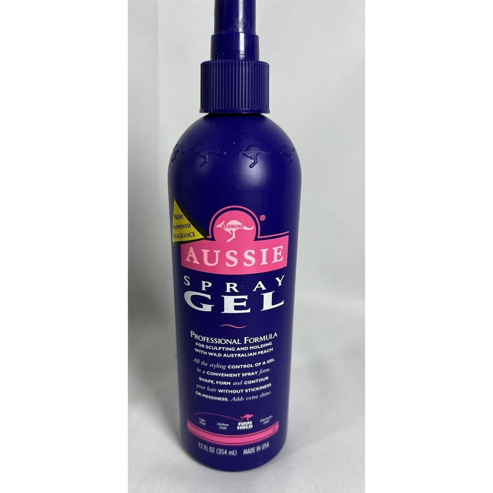 Aussie Spray Gel Firm Hold 12 Oz Hair Styling Professional Formula Discontinued